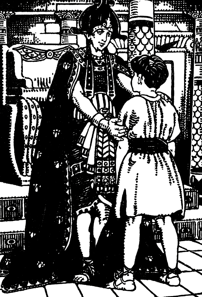 07 Joseph is overcome at the sight of Benjamin