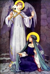 01 An Angel appears to Mary (annunciation) (color)