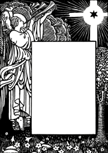 Angels blowing Trumpets - Cross and Jewish Star (title page)
