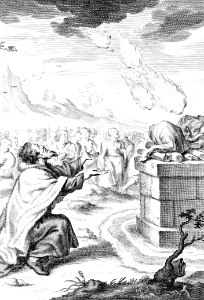 1 Kings 18 v30-39 - Fire comes from heaven to burn Elijahs offering