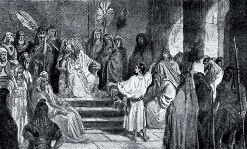 Joseph witnessing before Pharaoh