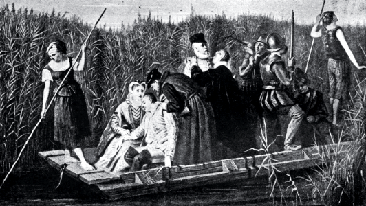Huguenots hiding from their Pursuers