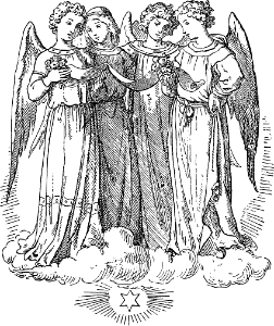 Angels Singing Together. Free illustration for personal and commercial use.