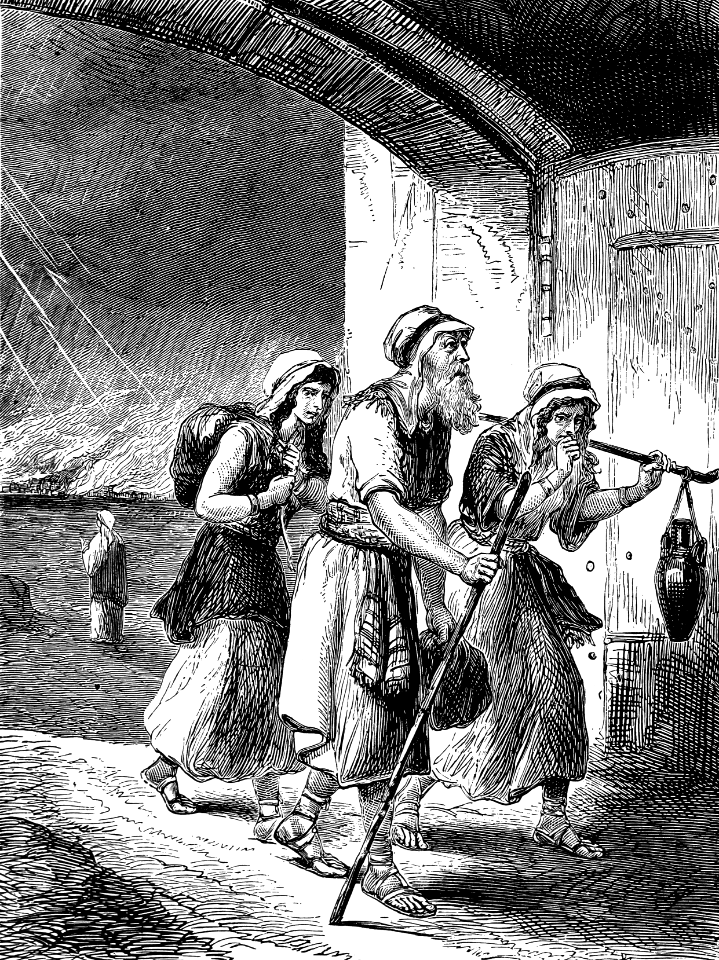 04 Lot fleeing Sodom and entering Zoar