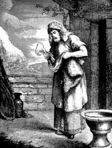 24 Gideon examining the Fleece