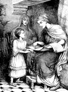 44 Timothy learning the Scriptures form Lois and Eunice