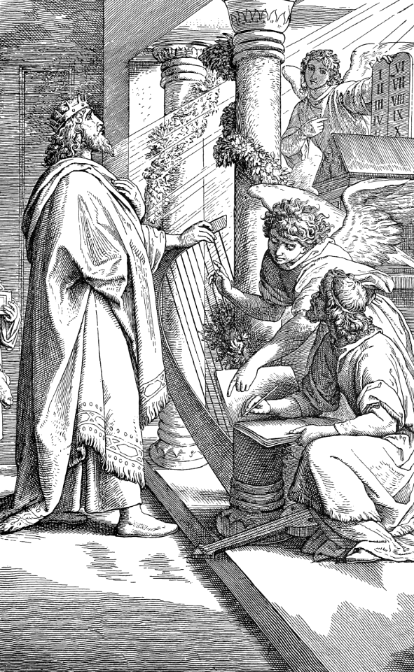 38 David the Psalmist writing Songs magnifying Gods Law