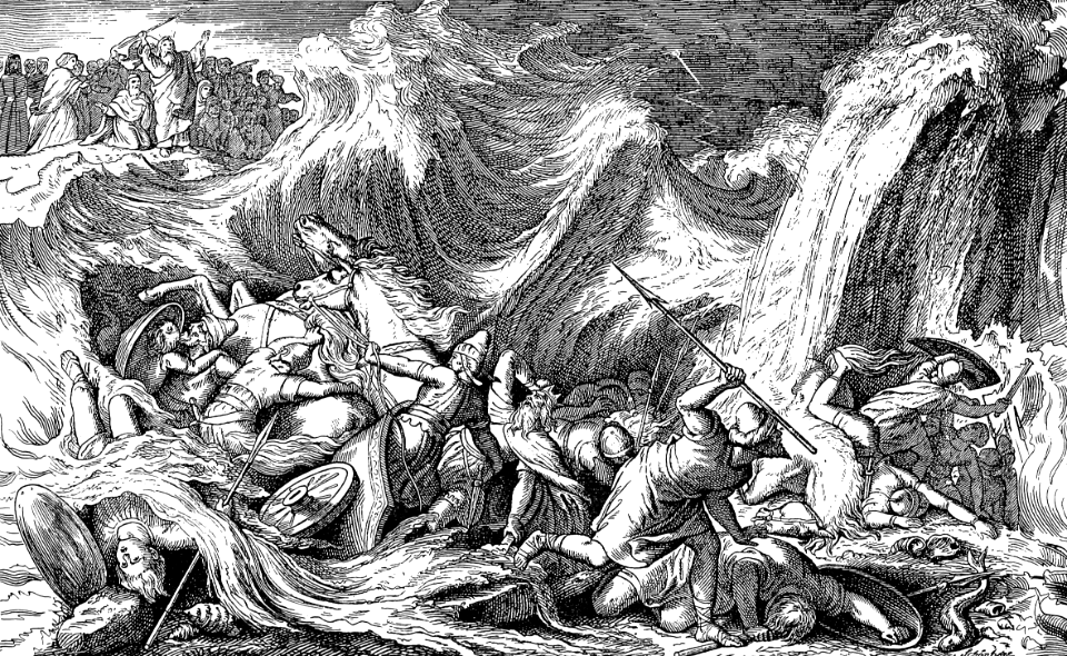 22 Pharaohs Army drowned in the Red Sea