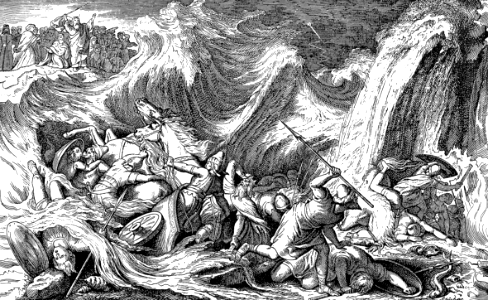 22 Pharaohs Army drowned in the Red Sea