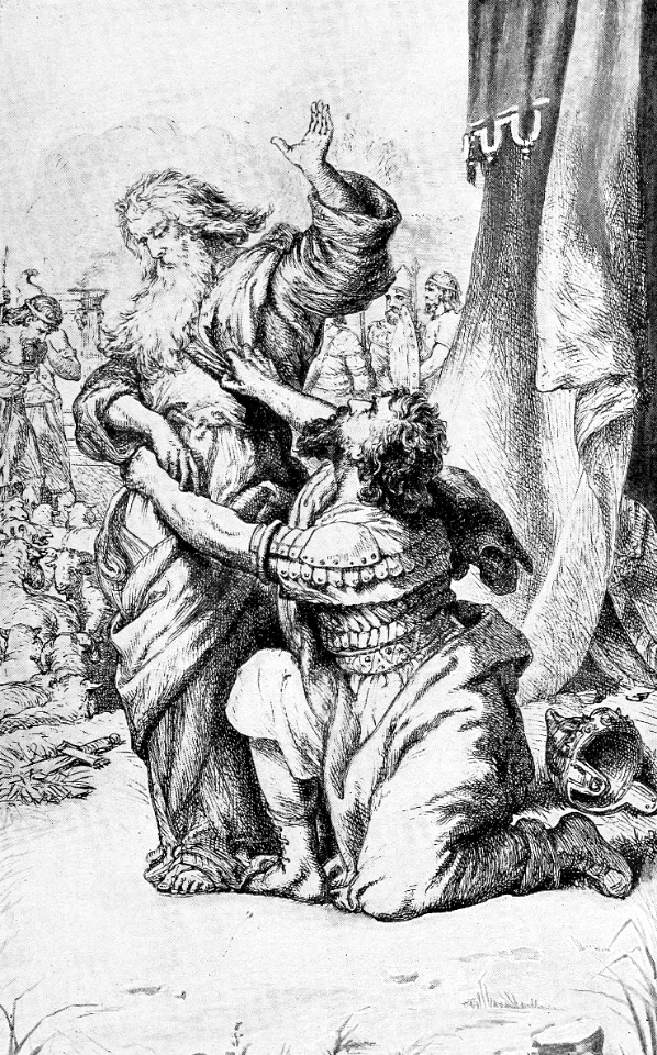 31 Samuel tells Saul his kingdom shall be taken from him