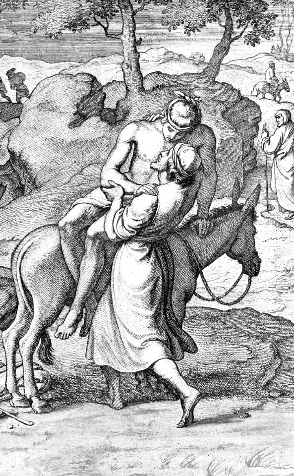 16 The Good Samaritan helps the wounded man