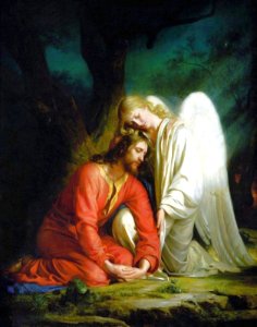 12 Christ in Gethsemane - strengthened by an Angel (1880)
