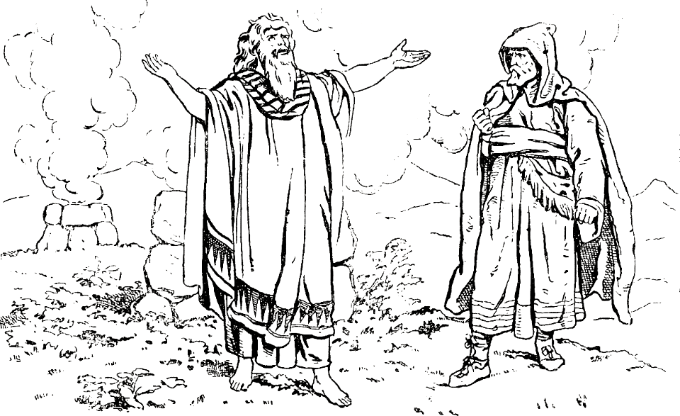 15 Balaam blessing instead of cursing Israel