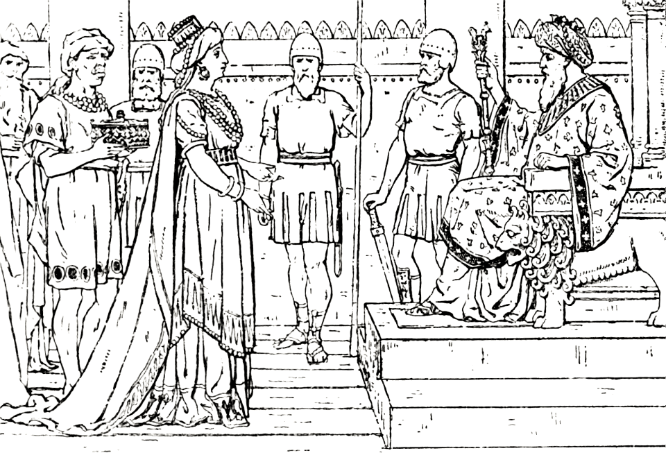 28 The Queen of Sheba visits Solomon