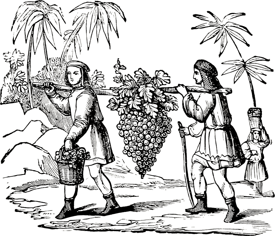 04 Numbers 13 V23 24 Two Spies With The Grapes Creazilla