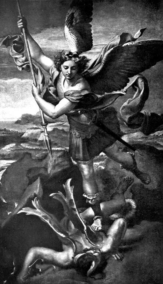 18 Revelation 12 v09 Satan cast to the Earth by Michael (Raphael)