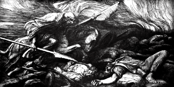 13 The Triumph of the Rider on the Pale Horse, after the Victory (Legros)