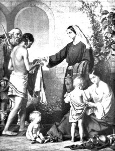 12 Acts 09 v36 The Charity of Dorcas (Dobson)