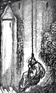11 Acts 09 v25 Paul escapes from Damascus by basket (Hallward)