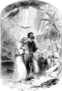 13 John coming out of the Water with Jesus - Spirit Dove (immersion)