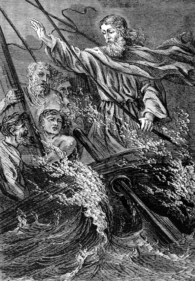 23 Jesus rebukes the Waves