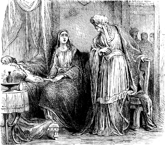 34 Mary and Martha at the Bed of sick Lazarus