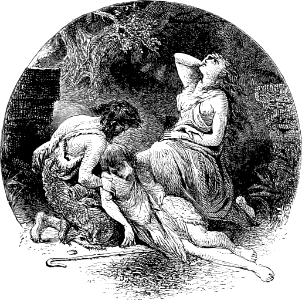 004 Adam and Eve grieving over the death of Abel