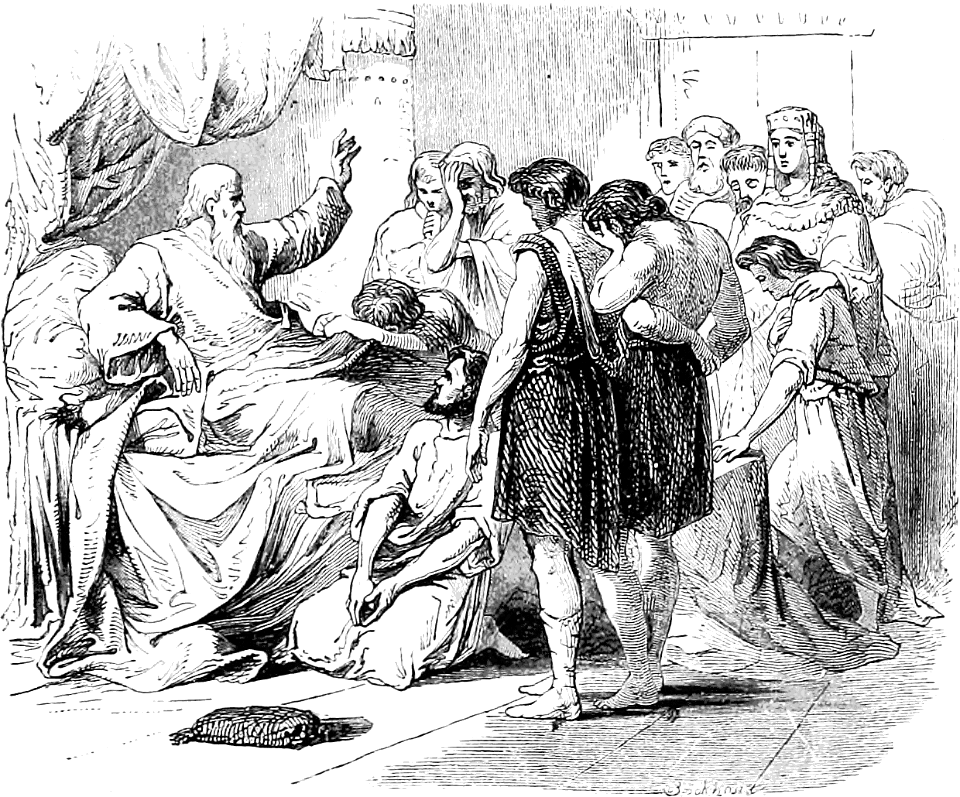 041 Jacob giving his final blessings (prophecies) to his sons
