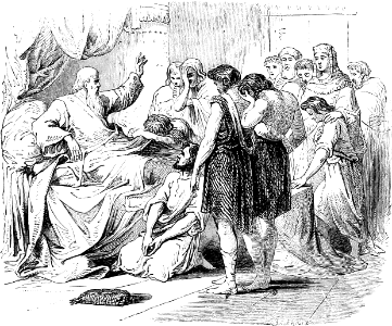 041 Jacob giving his final blessings (prophecies) to his sons