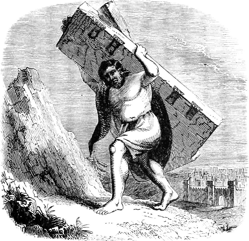 079 Samson takes away the Gates of the city of Gaza