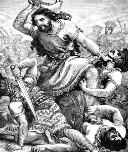 078 Samson kills the Philistines with the Jawbone of an Ass