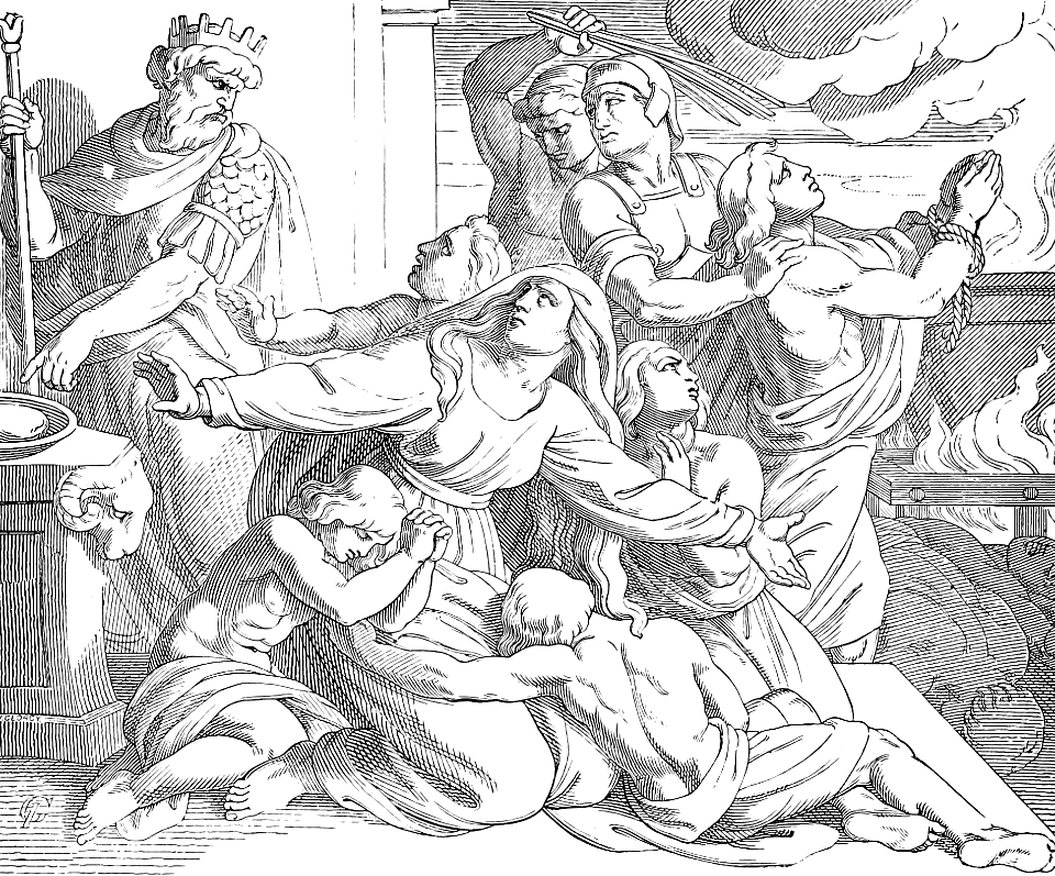 108 David gives up seven of the descendants of Saul to the Gibeonites to be slain
