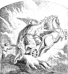 124 Elijah goes to Heaven in a Chariot