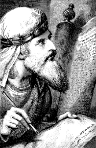 157 Ezra leads the work of making copies of the Law for the People