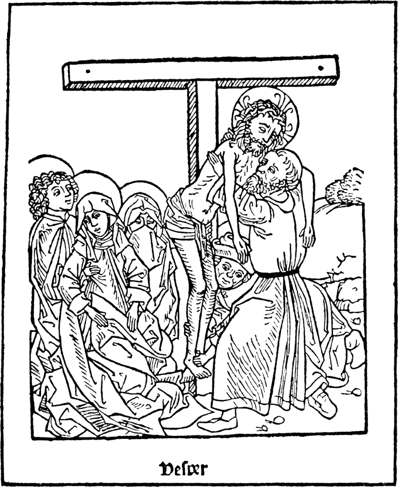 45 Joseph and Nicodemus help take down Christs body