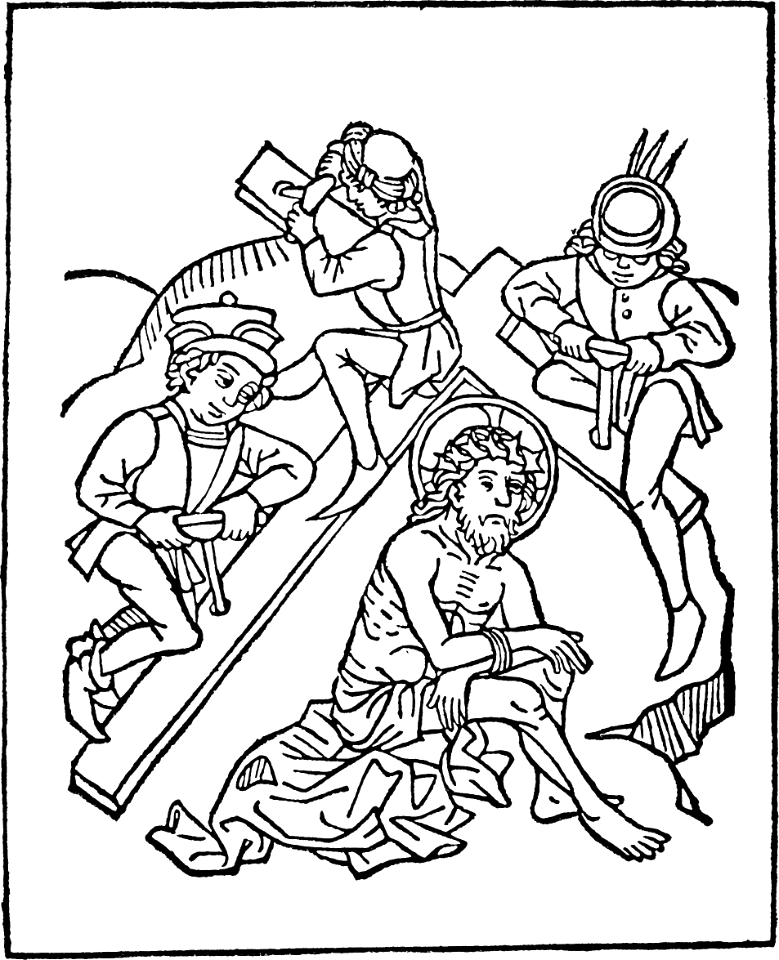 40 Jesus is brought to the place of Crucifixion