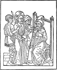 34 Jesus brought before Pilate
