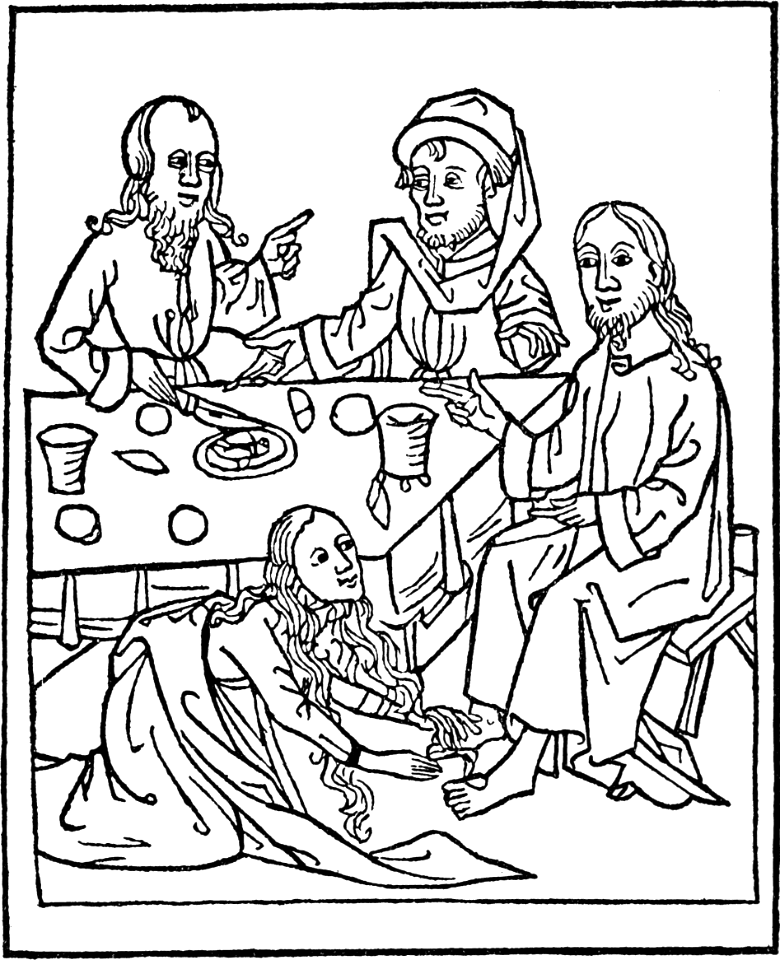 24 Mary washing Christs feet at Simons Feast