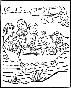 16 Jesus sleeping in the Boat