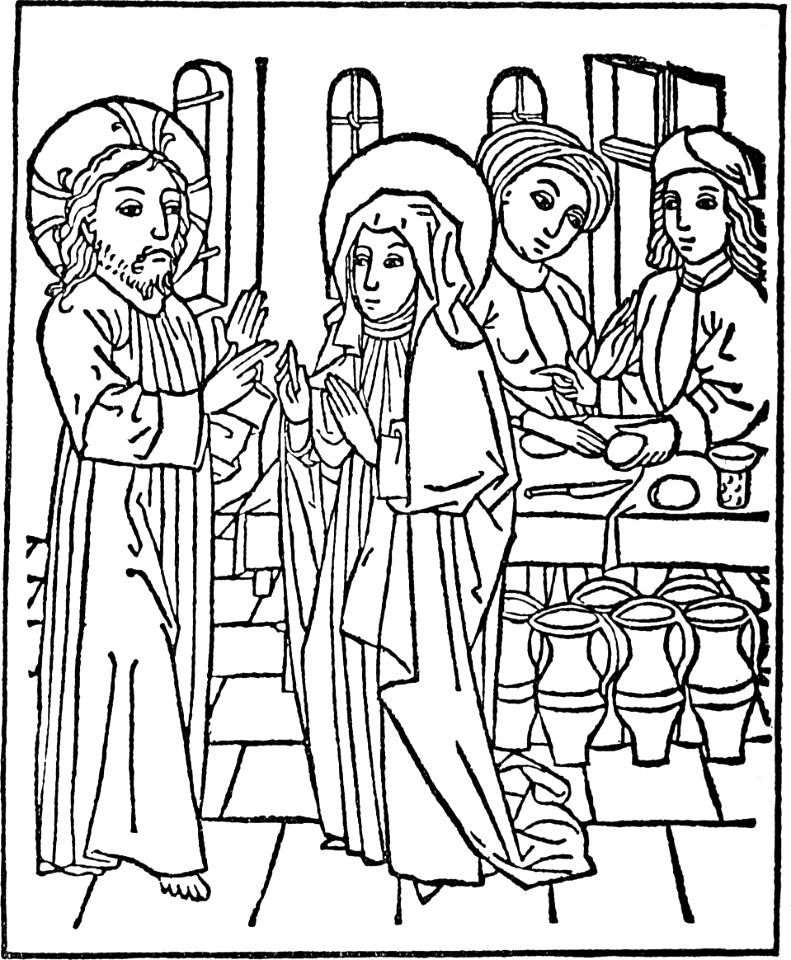 11 The Wedding Feast at Cana - Free Stock Illustrations | Creazilla