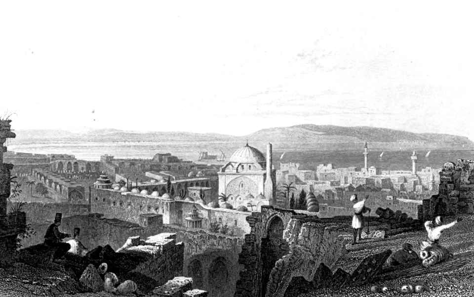 St Jean D'Acre, Mount Carmel in the Distance