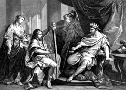 32 1 Samuel 16 v23 David took a harp and played with his hand