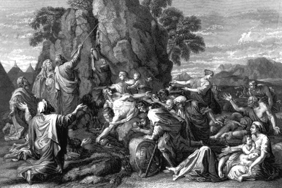 23 Numbers 20 v11 Moses smote the rock twice, and the water came out