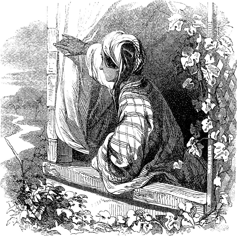 06 Judges 05 v28-30 The Mother of Sisera looking out a window for him to return