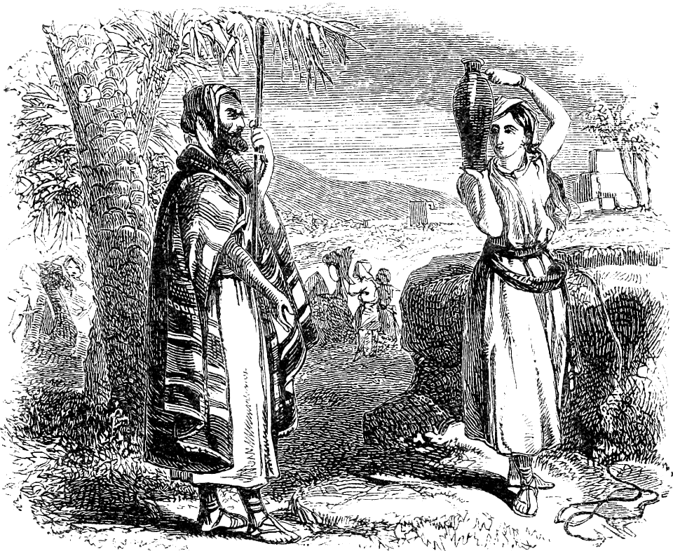 05 Genesis 24 V15 16 Eliezer Meets Rebekah Free Stock Illustrations 05-genesis-24-v15-16-eliezer-meets-rebekah-free-stock-illustrations