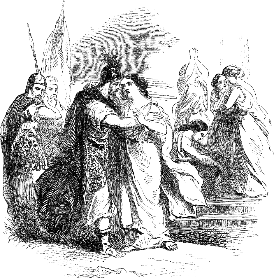 07 Judges 11 v34-35 Jephthah is met by his Daughter