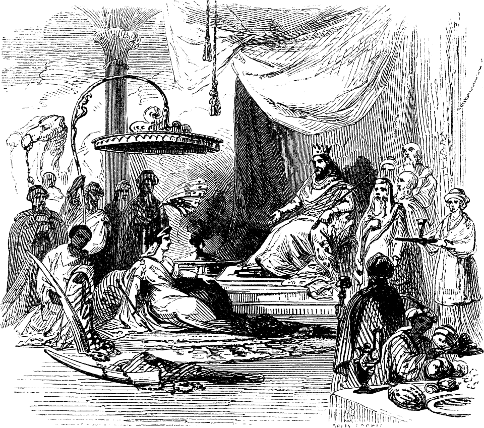 12 The Queen of Sheba questions Solomon