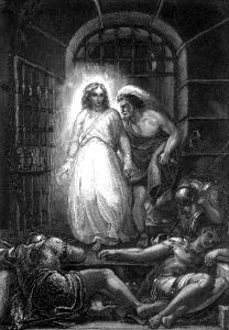 14 An Angel delivers Peter from Prison