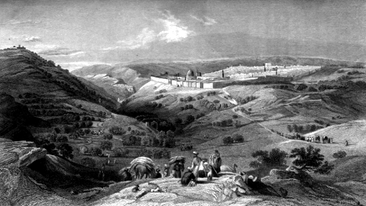The Mount of Olives and NE View of Jerusalem