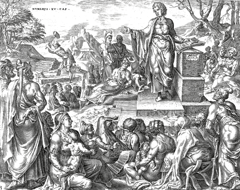07 Fourth Commandment (Man splitting wood)